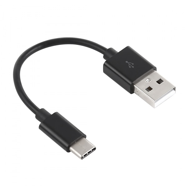 Cablu Date si Incarcare USB la USB Type-C, 0.14 m, Negru, Calitate Premium, Smart GSM ®️