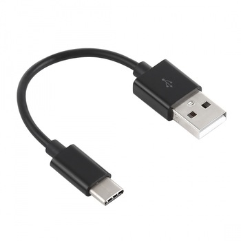 Cablu Date si Incarcare USB la USB Type-C, 0.14 m, Negru, Calitate Premium, Smart GSM ®️ Cablu Date si Incarcare USB la USB Type-C, 0.14 m, Negru, Calitate Premium, Smart GSM ®️