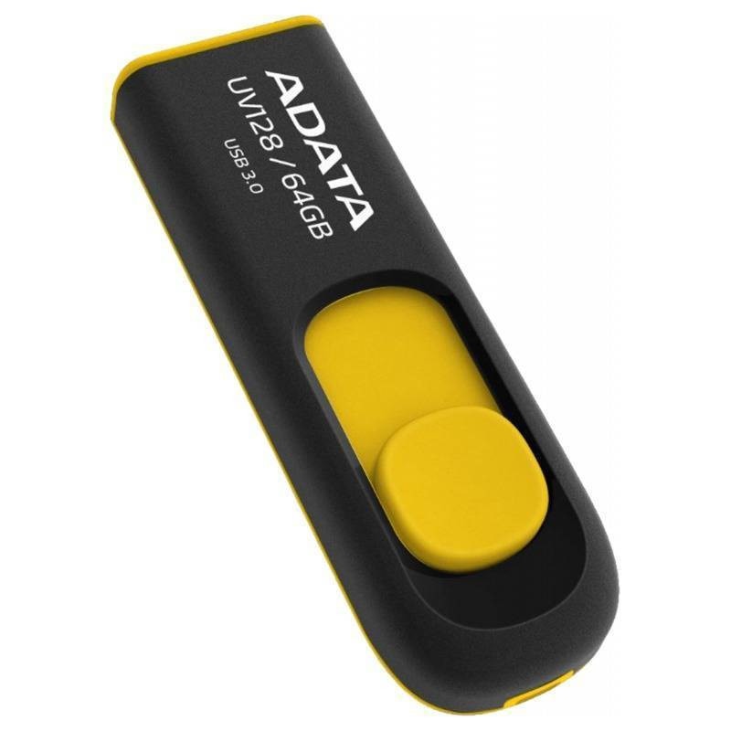 Memorie USB ADATA DashDrive UV128 64GB USB 3.0 Yellow