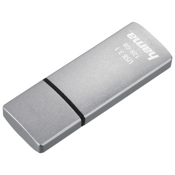 Memorie USB Hama C-Bolt 128GB USB 3.1 Argintiu Memorie USB Hama C-Bolt 128GB USB 3.1 Argintiu