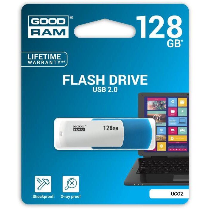 Memorie USB Goodram UCO2 128GB USB 2.0 Blue/White