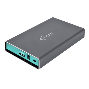 Carcasa externa pentru HDD , iTec , MySafe USB 3.0 3.5'' 9.5mm SATA I/II/III , negru Carcasa externa pentru HDD , iTec , MySafe USB 3.0 3.5'' 9.5mm SATA I/II/III , negru