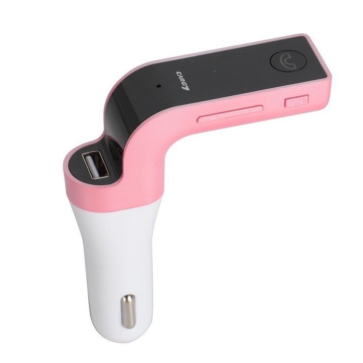 Modulator FM Hands Free Bluetooth G7, Roz/auriu