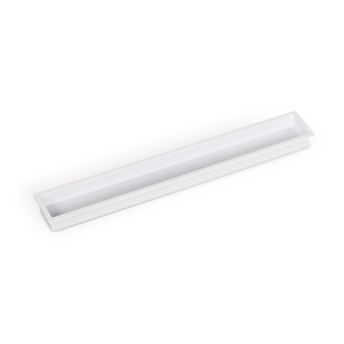 Maner pentru mobilier Cubic alb mat L:160 mm