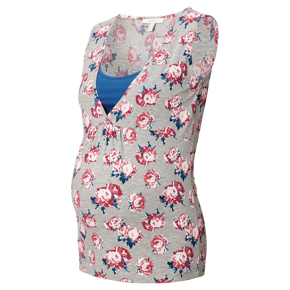 Bluza pijama gravide, Esprit, sarcina si alaptare, gri, XL EU