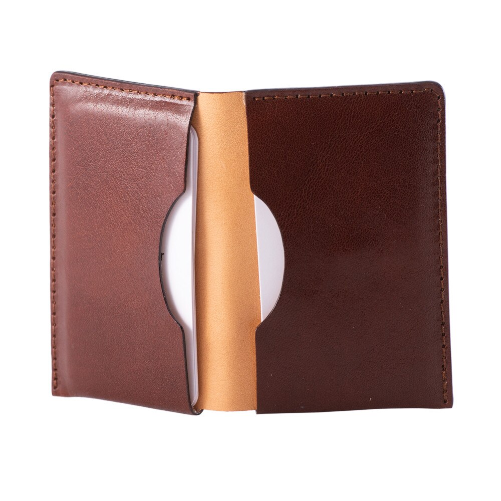 Portcard e-store piele naturala, maro