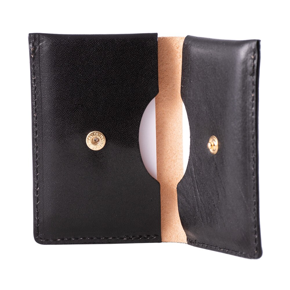 Portcard e-store piele naturala, negru