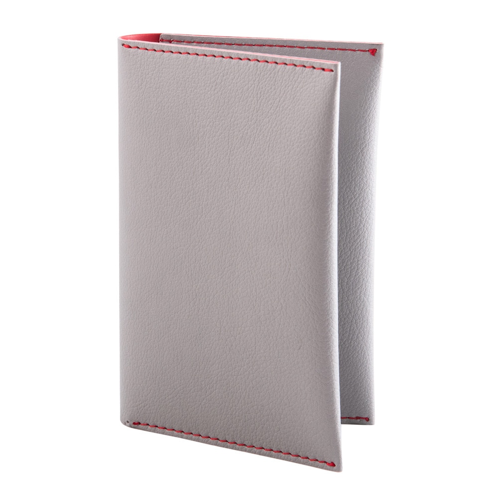 Portpasaport e-store, piele ecologica, gri