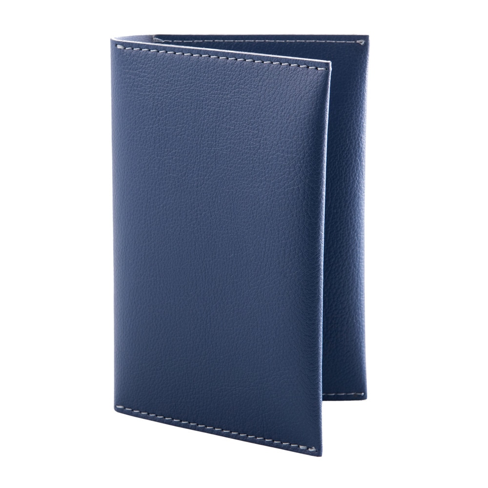 Portpasaport e-store, piele ecologica, albastru