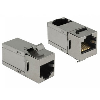 Modul keystone RJ45 cat 6 unghi 90 grade, Delock 86371 Modul keystone RJ45 cat 6 unghi 90 grade, Delock 86371