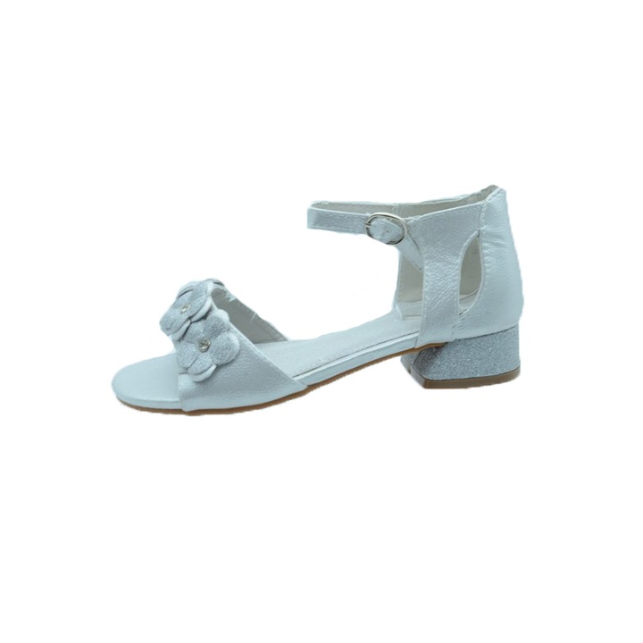 Елегантни сандали на ток за момиче MRS R723-AR, Сребристи