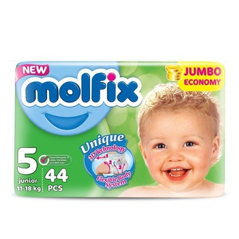 Scutece copii Molfix 5, 11-18 kg, 44 buc Scutece copii Molfix 5, 11-18 kg, 44 buc