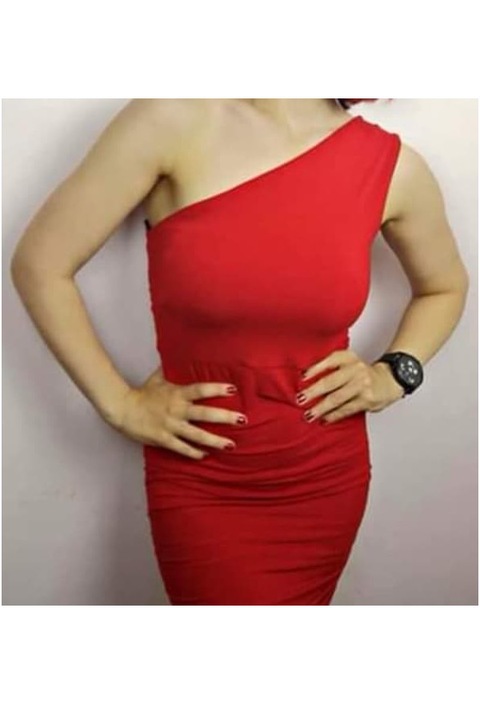 Лятна Рокля Lika Fashion, Червена, Размер M