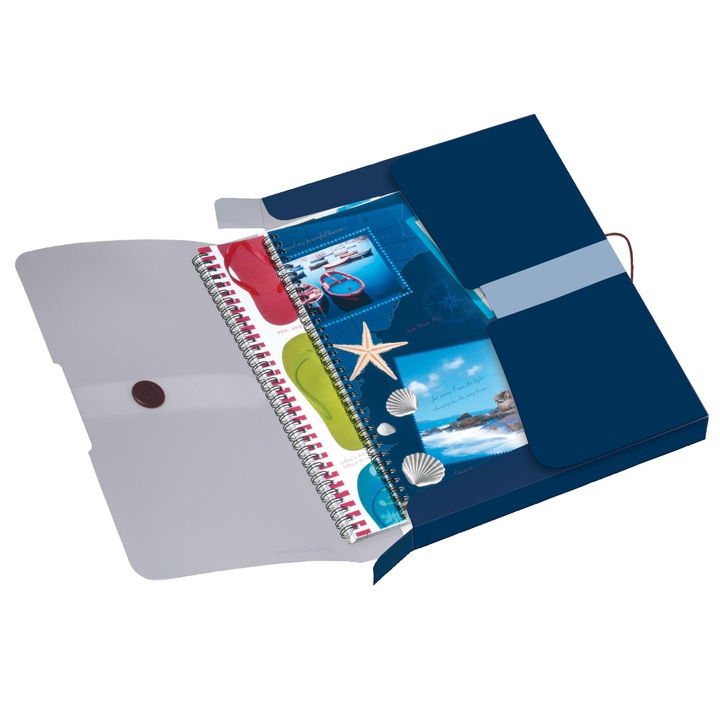 Herlitz A4 PP füzetbox, kék