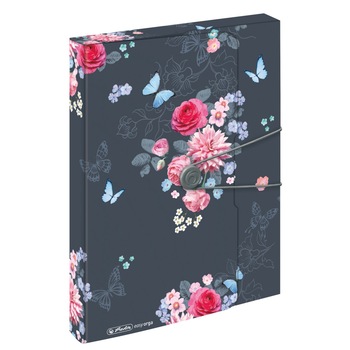 Mapa Herlitz EOTG Ladylike Flowers, A4, cotor 4 cm, PP Mapa Herlitz EOTG Ladylike Flowers, A4, cotor 4 cm, PP
