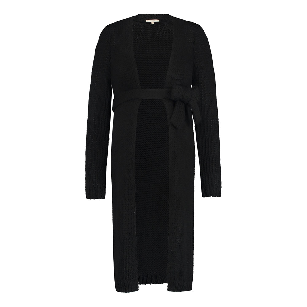 Cardigan gravida, Noppies, cu cordon, negru, M EU