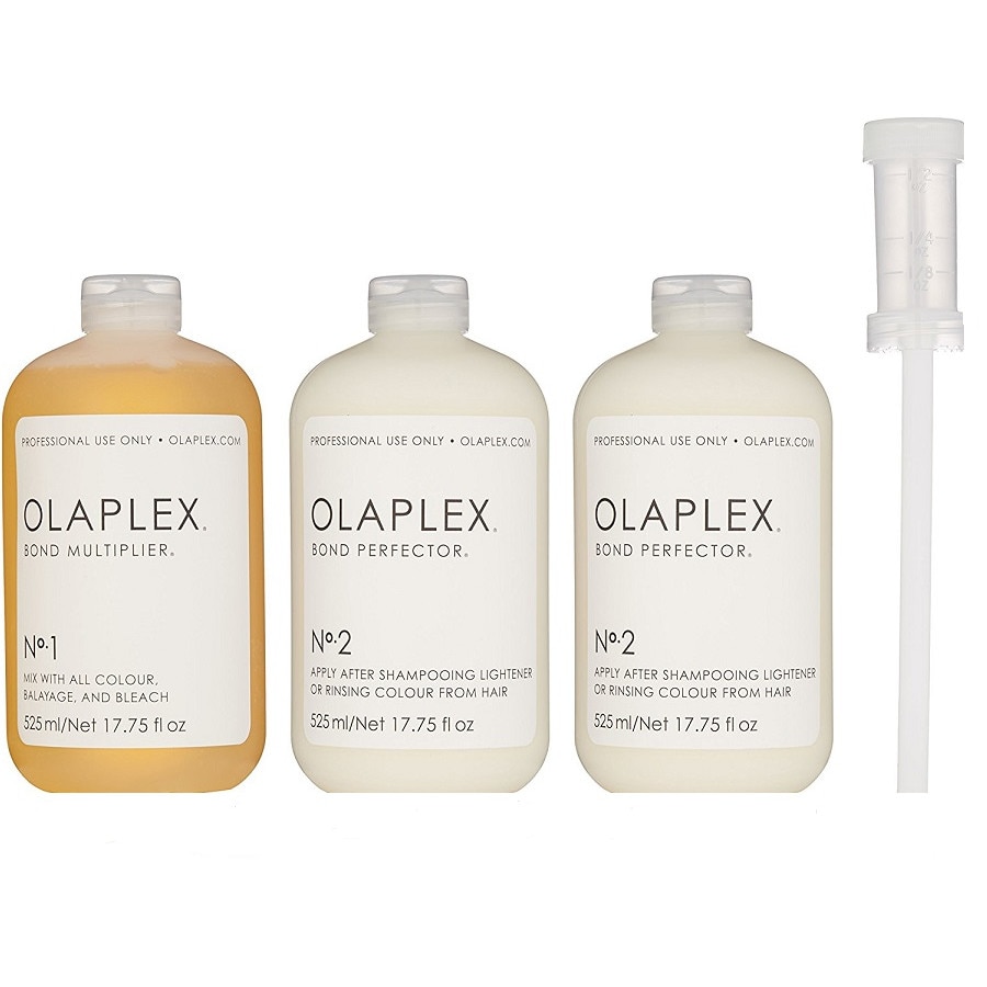 Specialty Install advice Set tratament pentru par Olaplex Salon Intro Kit 1xBond Multiplier No.1 525  ml+2xBond Perfector No.2 525 ml - eMAG.ro