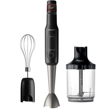 Mixer vertical Philips Viva Collection HR2621/90, 800 W, Viteza variabila + Turbo, tel, tocator XL, Negru Mixer vertical Philips Viva Collection HR2621/90, 800 W, Viteza variabila + Turbo, tel, tocator XL, Negru
