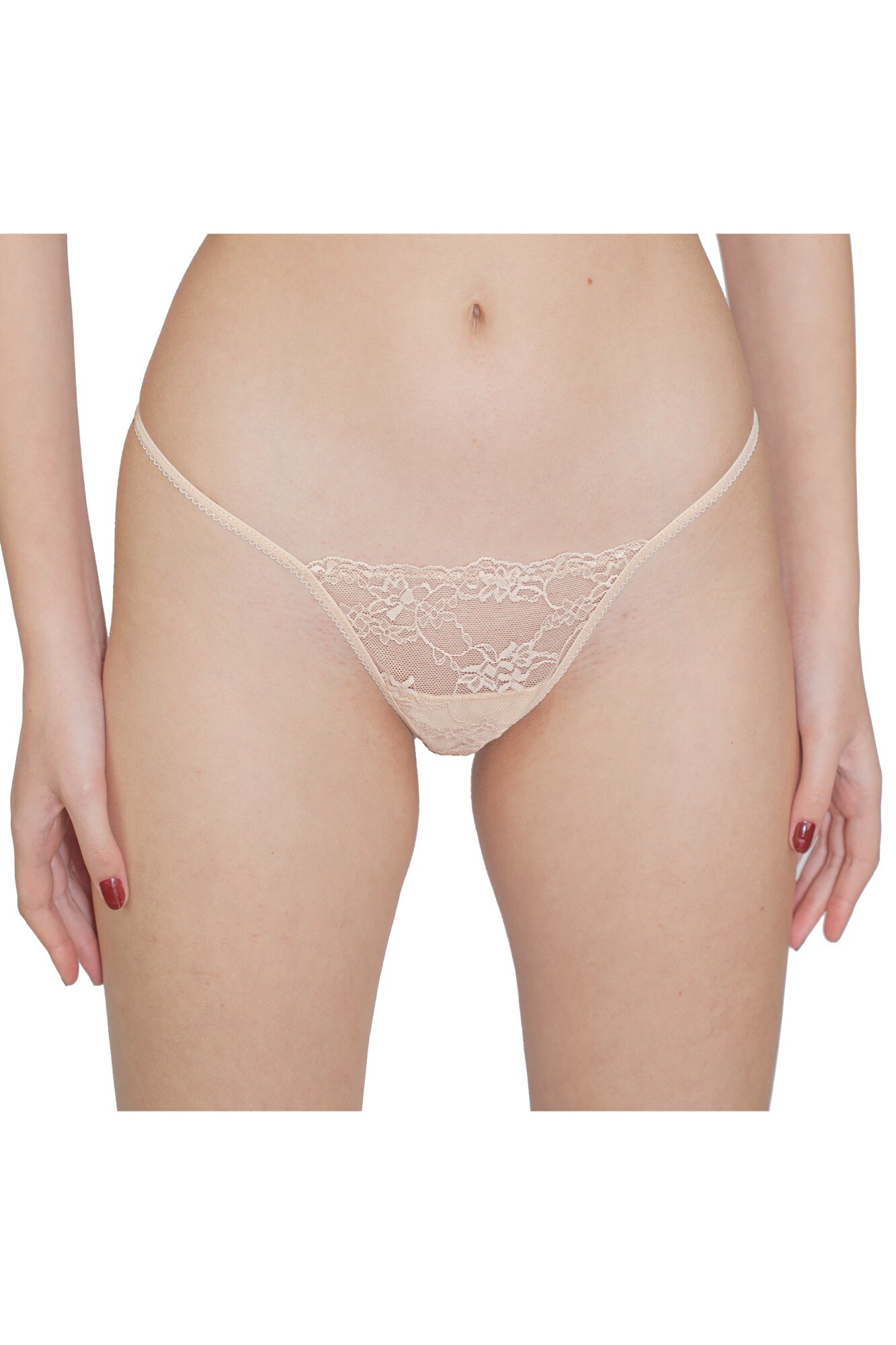 Chilot tanga dantela FANTAZIA bej, BLD by Exclusive, Bej