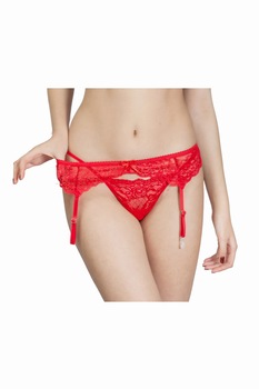 Portjartier dantela MARA, BLD by Exclusive, Rosu Portjartier dantela MARA, BLD by Exclusive, Rosu