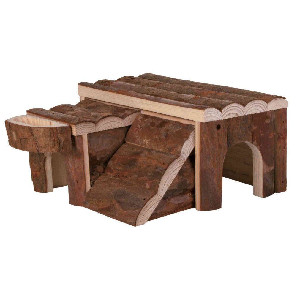 Casuta Trixie Luka din lemn 14 × 14 × 7 cm pentru hamsteri 6173