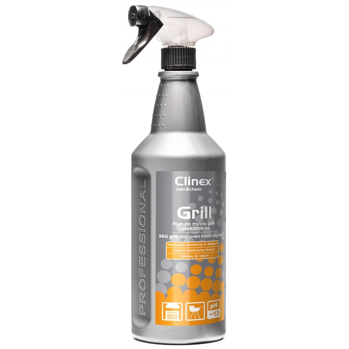 Професионален разтвор за почистване на скари и фурни Clinex Grill, 1л