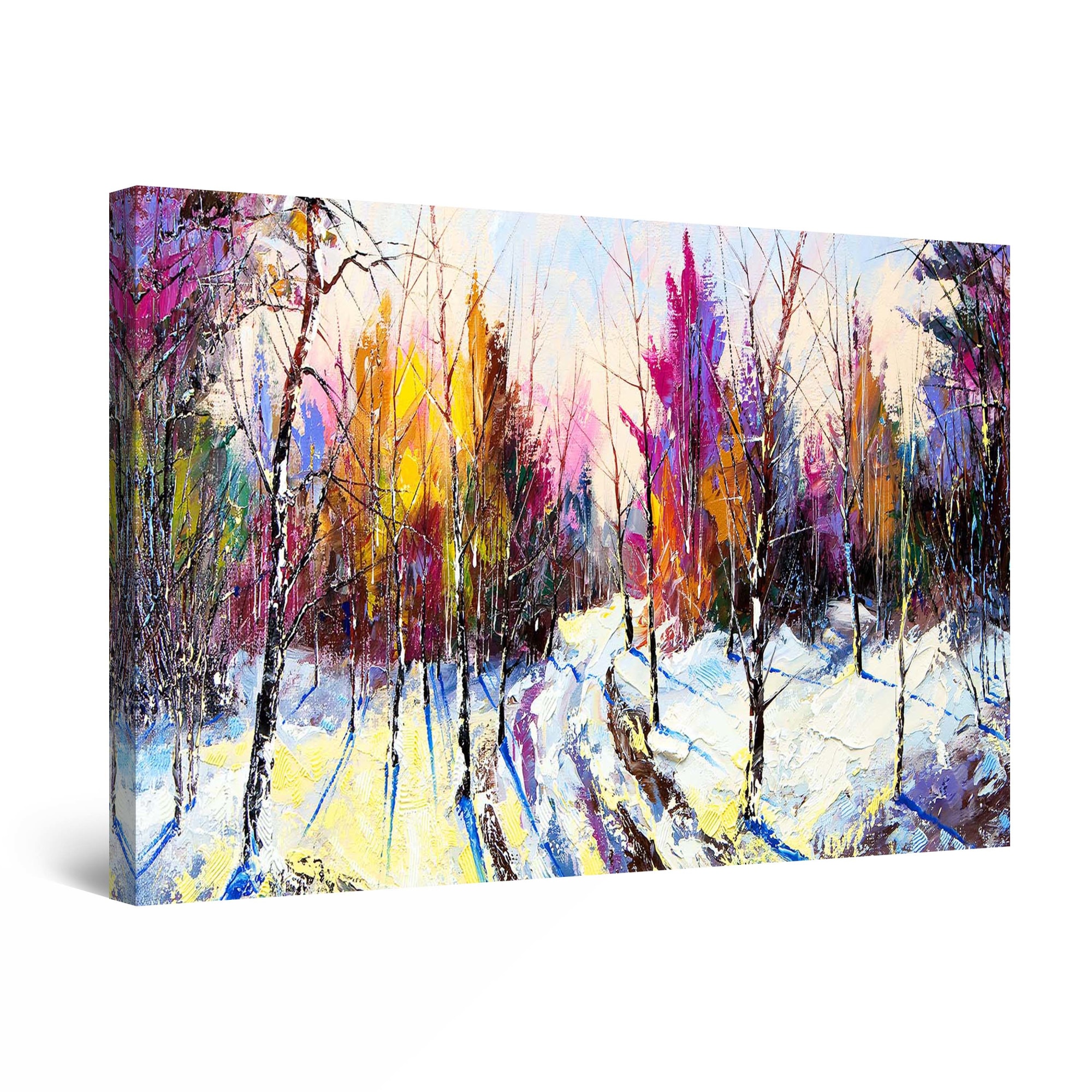 Tablou DualView Startonight Peisaj de iarna, luminos in intuneric, 30 cm x 20 cm