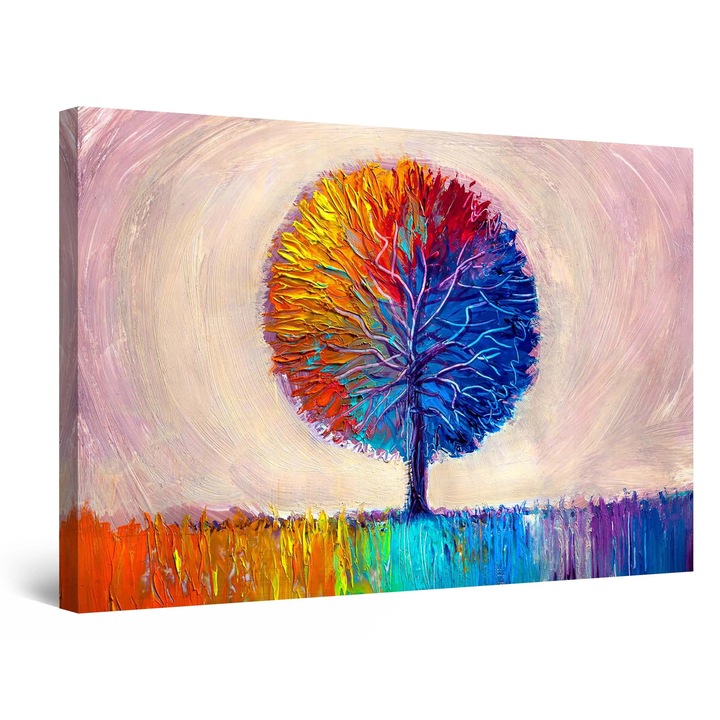 Tablou DualView Startonight Arborele hipnotic, luminos in intuneric, 90 cm x 60 cm