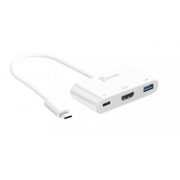 Adaptor display j5create JCA379, USB-C - HDMI/Ethernet/ USB 3.0 / PD 2.0 Adaptor display j5create JCA379, USB-C - HDMI/Ethernet/ USB 3.0 / PD 2.0