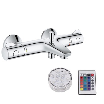 Pachet GQS Baterie cada si dus termostatata Grohe Grohtherm 800 + dispozitiv de iluminare Eglo Aqua Rainbow LED RGB Pachet GQS Baterie cada si dus termostatata Grohe Grohtherm 800 + dispozitiv de iluminare Eglo Aqua Rainbow LED RGB