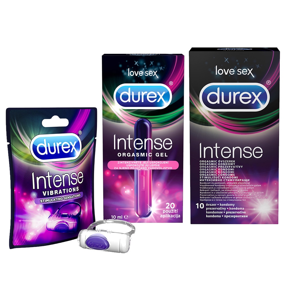 Indulge Girlfriend Government ordinance Set Pachet Durex Intense 10 Prezervative, Lubrifiant 10 ml, Inel Vibrator -  eMAG.ro