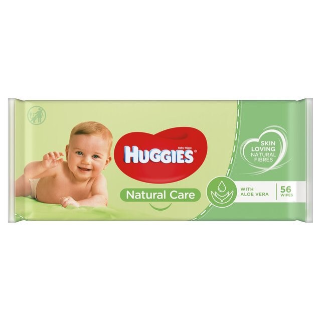 Servetele umede copii HUGGIES Natural Care 56 buc.