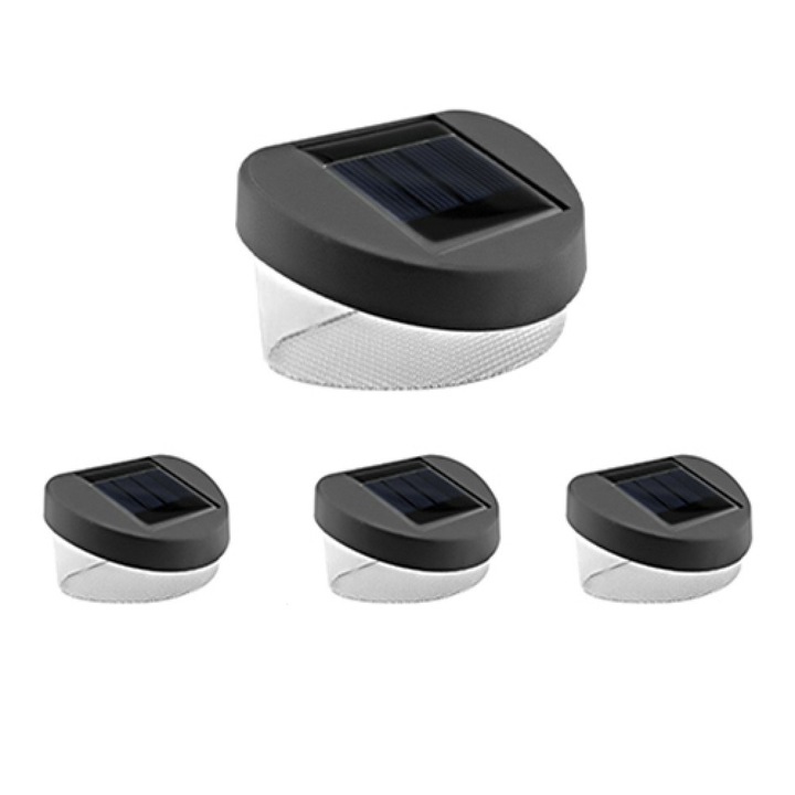 LED napelemes fali lámpa LIGHTEX 0,14W 6500K IP44 készlet 4 db.