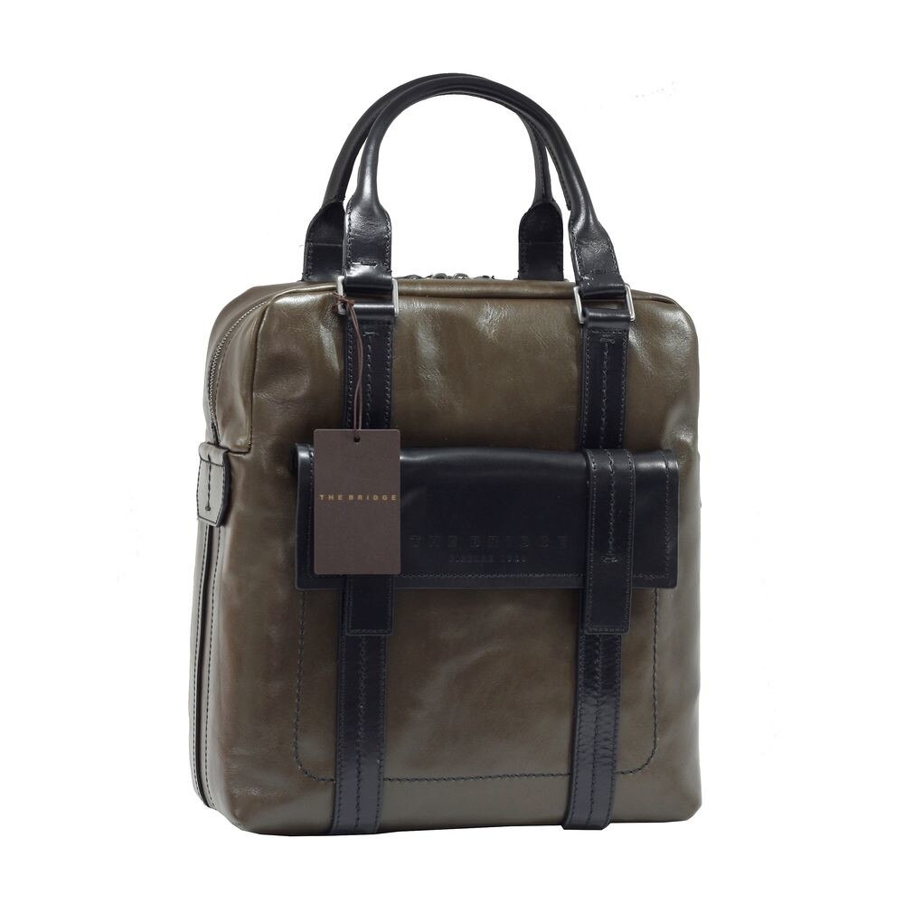 Geanta / Rucsac din piele naturala verde, Suveran