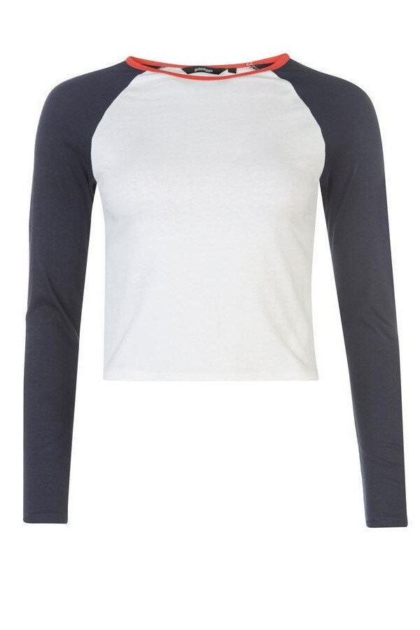 Bluza de dama cu maneci lungi, Golddigga Ret LS, Alb, L