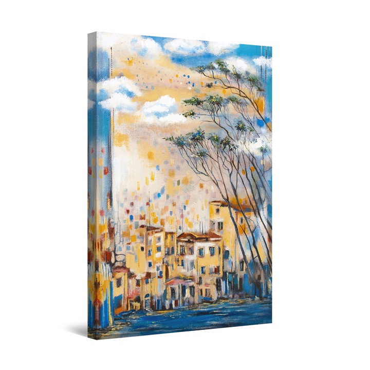 Картина Startonight DualView Spain City of Barcelona Painting, светлина в тъмнотo, 90 cm x 60 cm