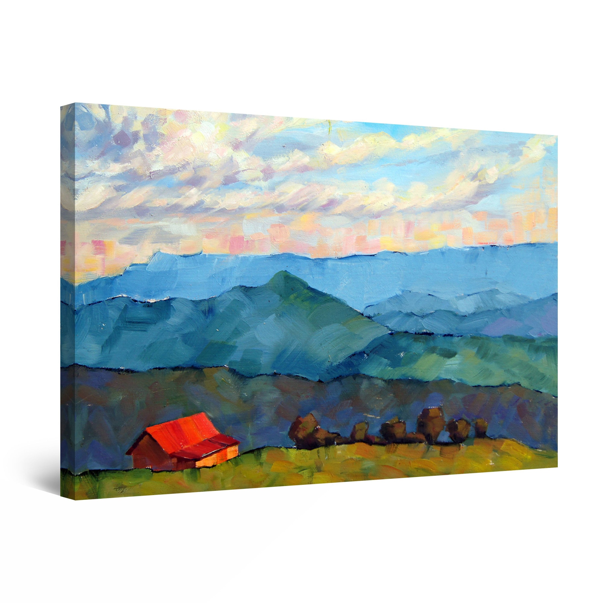 Tablou DualView Startonight Peisajul idealizat, luminos in intuneric, 60 cm x 40 cm