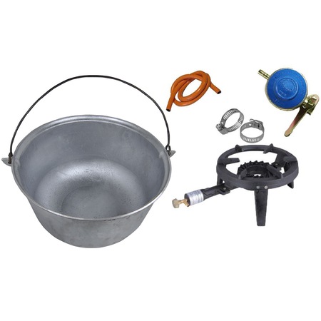 Pachet Ceaun Din Aluminiu 25 Litri Tuci Din Aluminiu Arzator Rotund Din Fonta 2m Furtun Butelie 2 X Colier Pentru Furtun 1 X Ceas Pentru Butelie Emag Ro