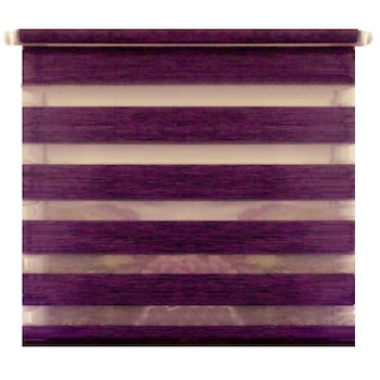 Jaluzea tip Rulou textil Maxi , Rolete Zebra Day & Night Luxury , 120x180 cm ZW18 accesorii albe , culoare mov inchis Jaluzea tip Rulou textil Maxi , Rolete Zebra Day & Night Luxury , 120x180 cm ZW18 accesorii albe , culoare mov inchis