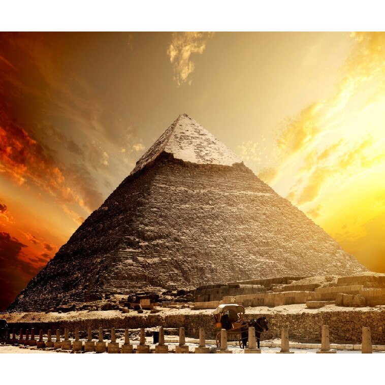 Fototapet de perete autoadeziv si lavabil Piramida 2 200 x 135 cm