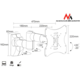 Maclean MC-503S 10"-37" LCD TV/Monitor fali tartó Ezüst (MC-503S)