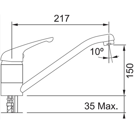 Pachet chiuveta inox Franke CIN 614-78 + baterie crom Basic, picurator pe dreapta