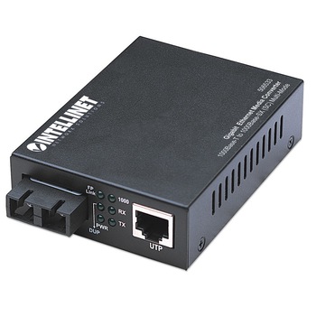 Convertor Media Intellinet 1000Base-T RJ45 la 1000Base-SX SC Multi-Mode, 550 m Convertor Media Intellinet 1000Base-T RJ45 la 1000Base-SX SC Multi-Mode, 550 m