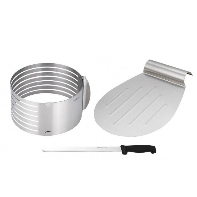 Set pentru tort KingHoff KH-1269, forma reglabila diametru 16 - 20 cm, material inox