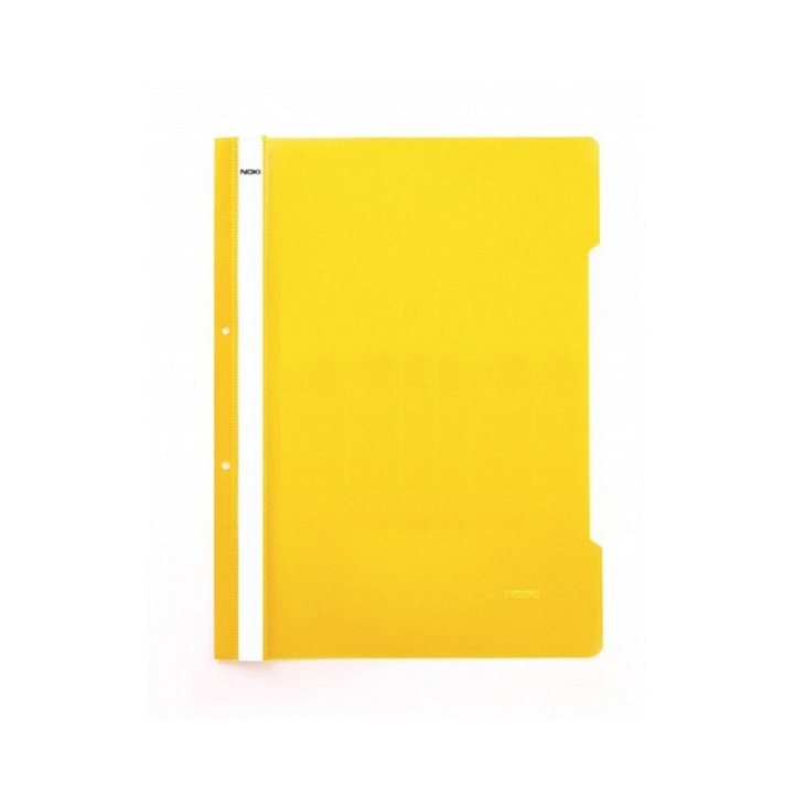 Dosar PVC Noki cu sina si multiperforatii galben NK482011030