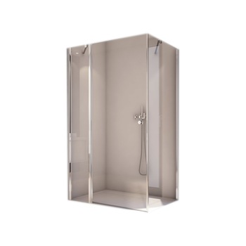Cabina de dus dreptunghiulara Solino 100X80 cu usa pivotanta dintr-o bucata si parte fixa in continuare Sanswiss Cabina de dus dreptunghiulara Solino 100X80 cu usa pivotanta dintr-o bucata si parte fixa in continuare Sanswiss