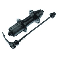 Butuc pedalier spate, pentru bicicleta, casetat, ax QR inclus, din aluminiu, negru, YTGT-1110