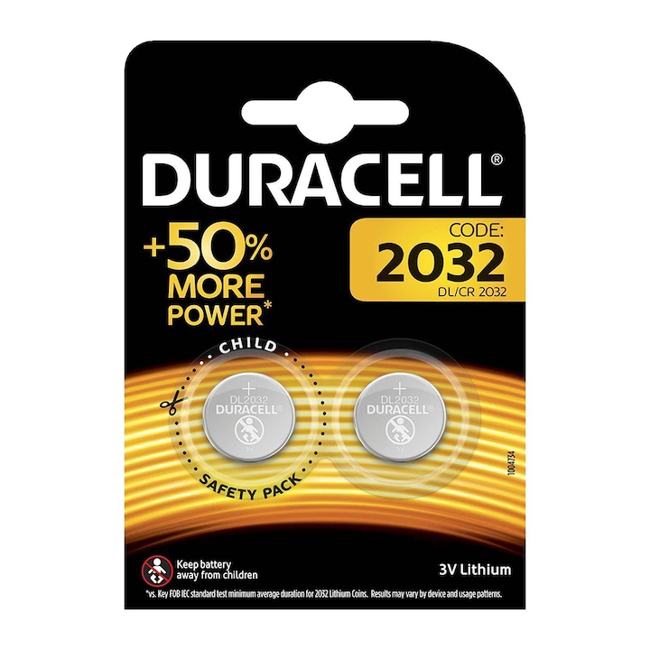 Алкална батерия Duracell DL/CR2032 2 броя