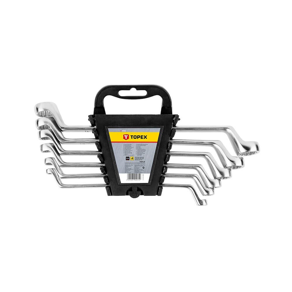 Set de chei inelar-cotite, 6-17 mm, 6 bucati, 35D855, Topex