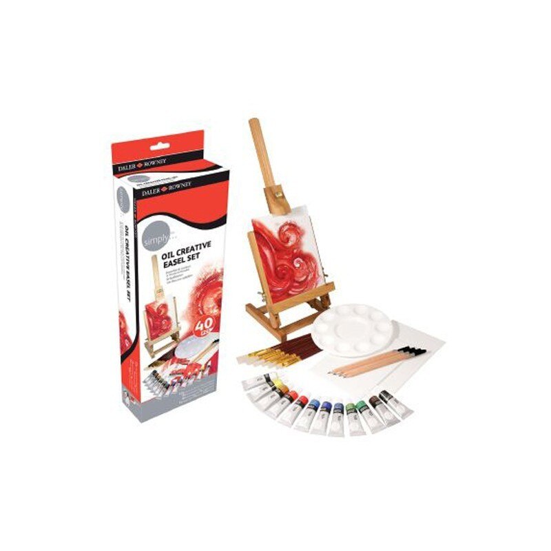 Set culori de ulei si sevalet Simply Daler Rowney